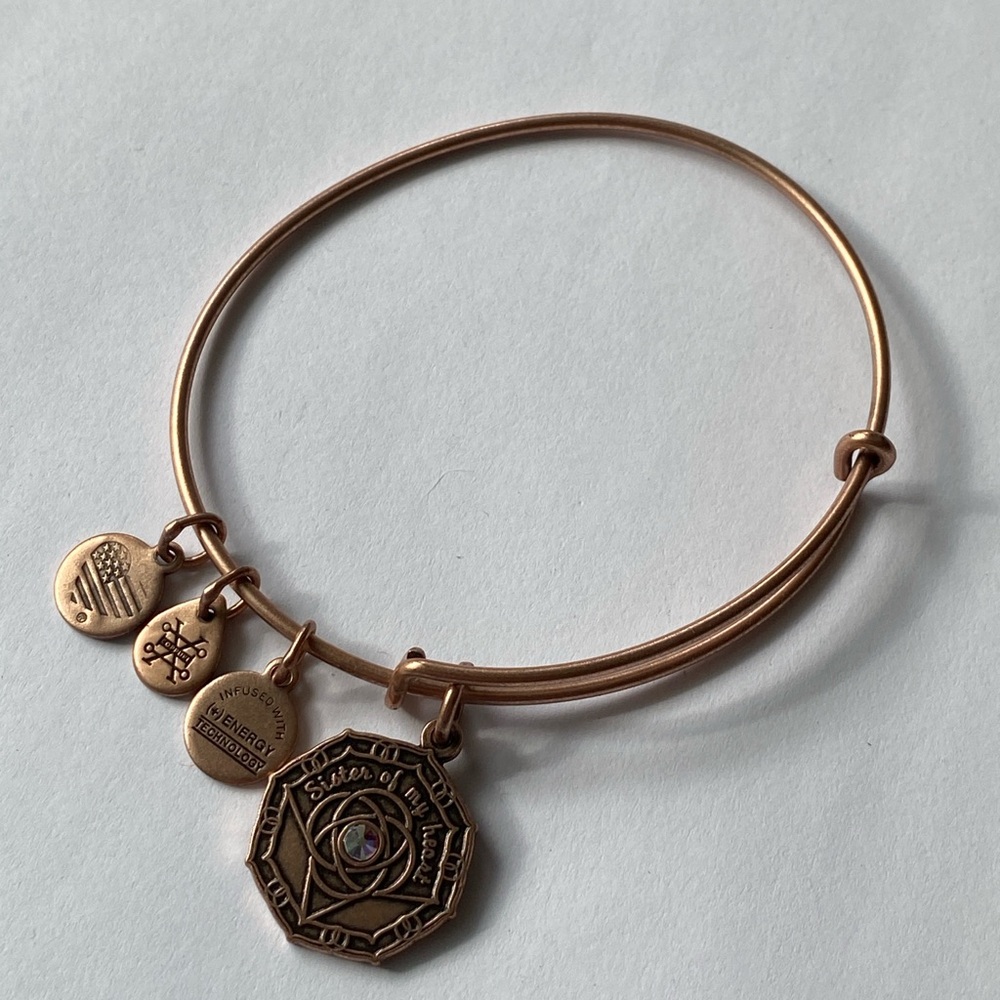 Alex and Ani Bridesmaid Charm Bangle Bracelet - Rafaelian Rose Gold